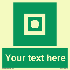 Custom sign safe condition Shipboard general alarm